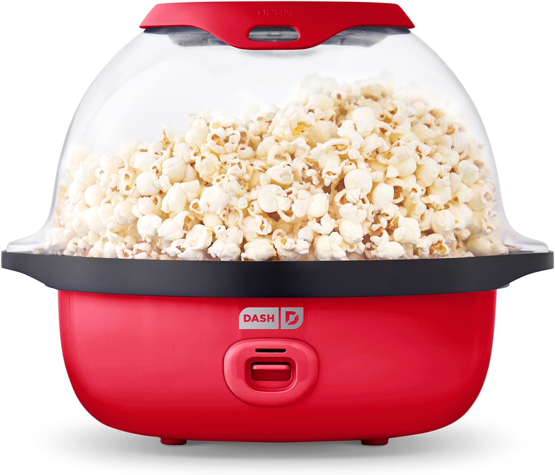 Dash DSSP355GBRD02 Deluxe SMARTSTORE Stirring Popcorn Maker, 24 Cups, Red
