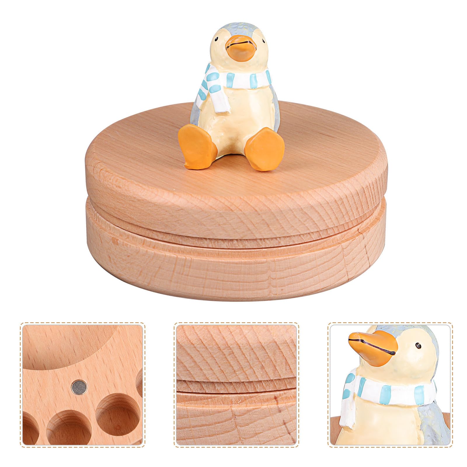 DOITOOL Caja para Dientes de Leche Infantil de Madera, Recuerdos