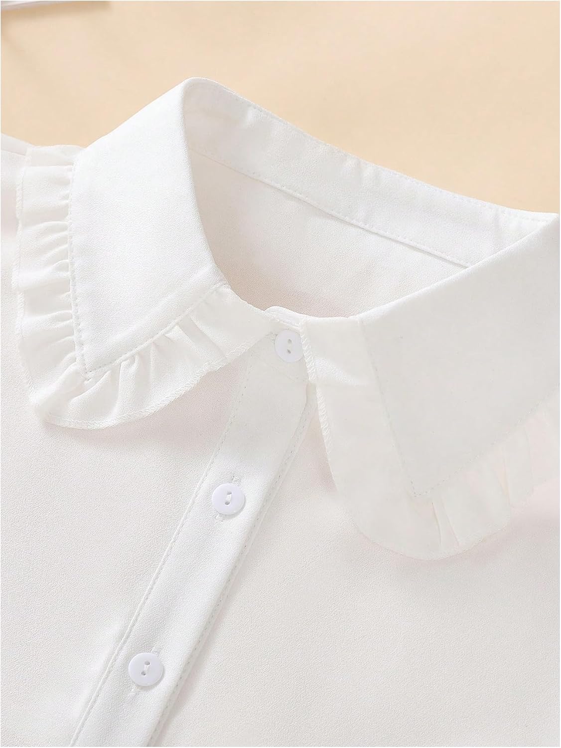 Verdusa Women's Fake Collar Detachable Dickey Collar Half Shirts Blouse - Image 2