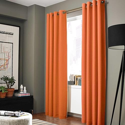 Miniatura 1 de Gorgeous Home Linen K92 - Panel de cortina de ventana sólido con ojales de bronce, forro de espuma de 3 capas, 100% opaco térmico, tratamiento de