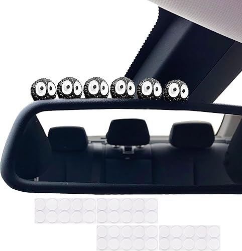 20 piezas de bonitos espejos retrovisores para decoración de automóvil, salpicadero, mini automóvil, accesorios divertidos para decoración de coche,