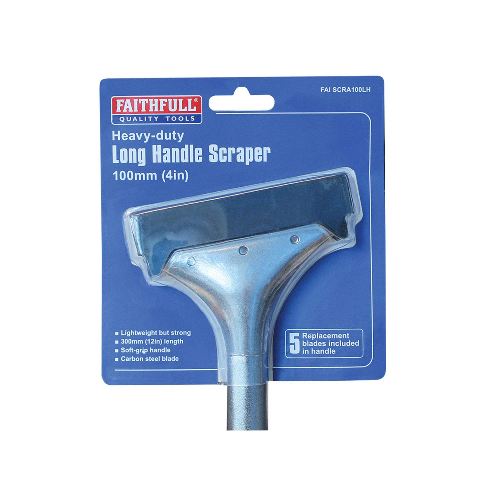 Faithfull SCRA150LH - Raschietto resistente con impugnatura morbida, 15 cm, multicolore