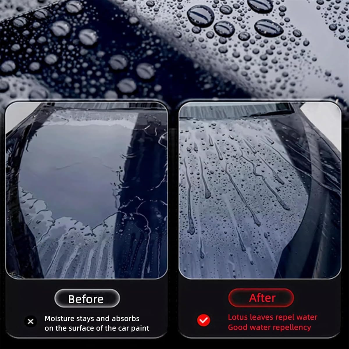 Car Wax, Ceramic Coating Wax, Ceramic Waxes Cream, Strong Protection Car Coating Polishing Waxes, for a Variety of Vehicles (2Pcs)