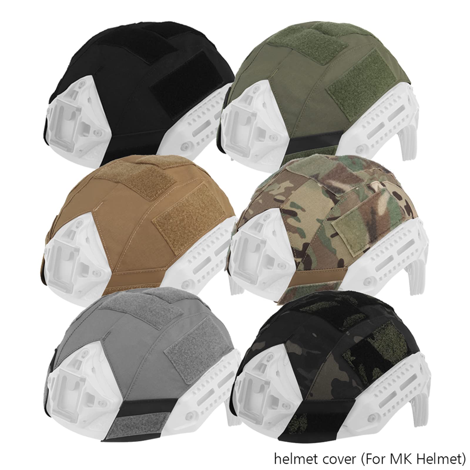 Funda para casco, accesorios tácticos para casco militar, tela para casco de caza Airsoft, accesorio para casco deportivo al aire libre. (G)