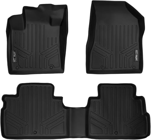 MAXFLOORMAT, tapete para piso de auto para Nissan Murano (2015-2017), conjunto para dos filas, color negro.