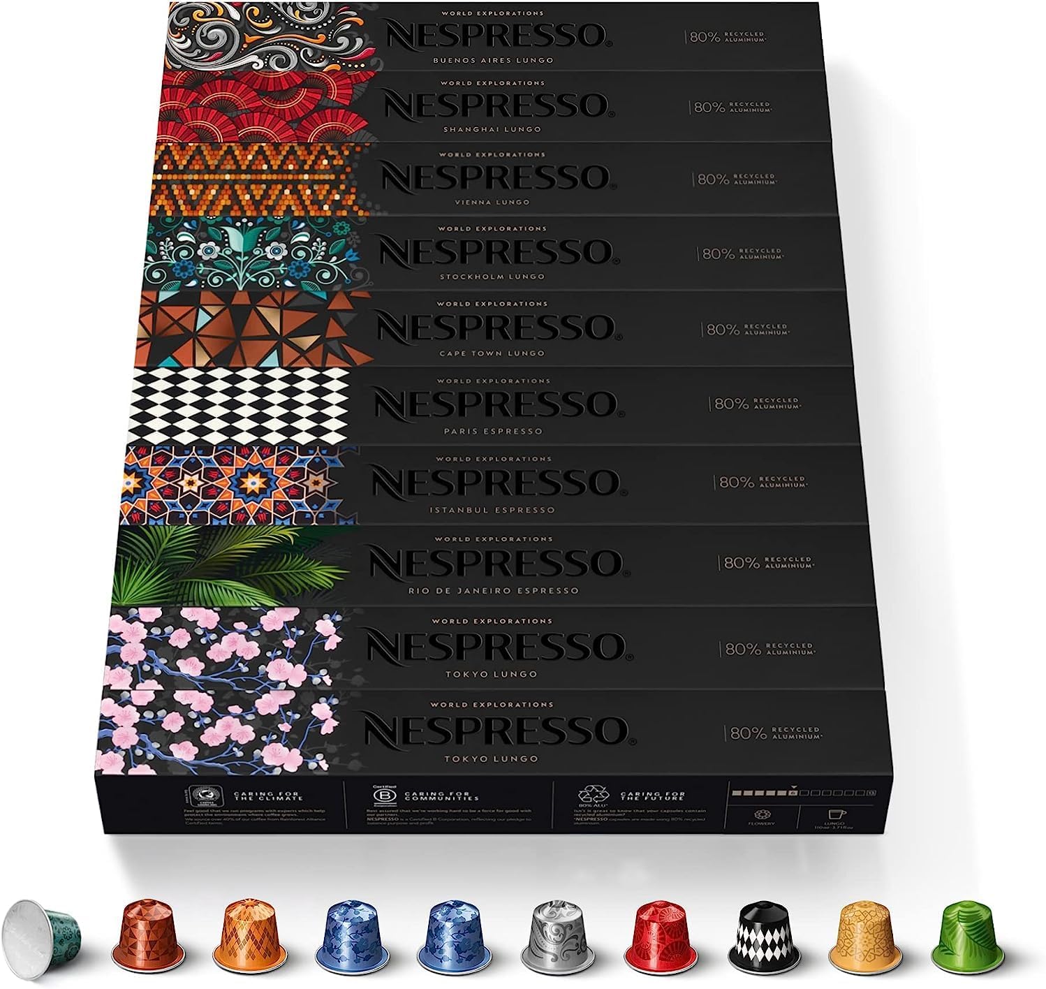 Nespresso World Explorations Collection Original Line Capsules Pack of