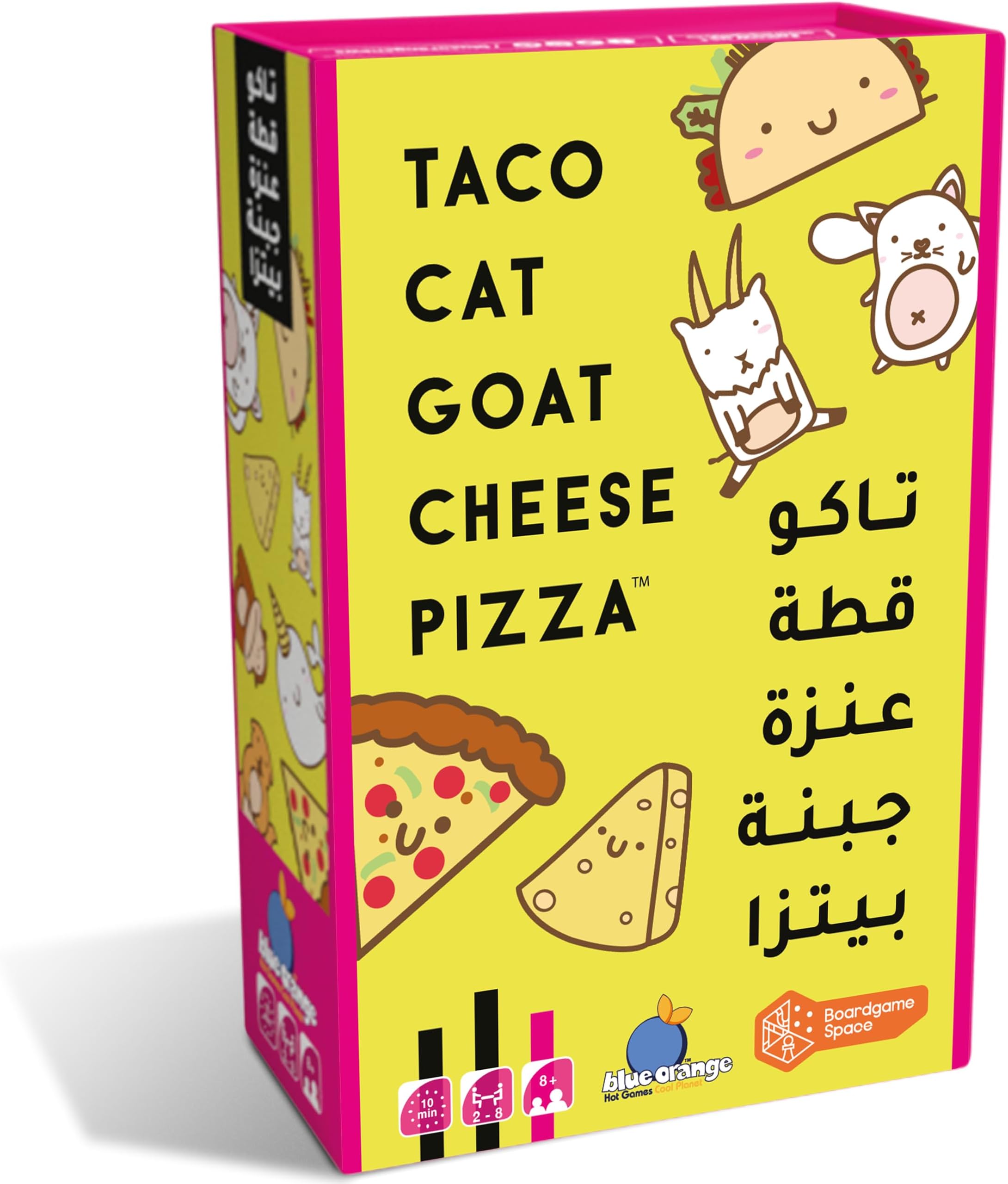 Taco Cat Goat Cheese Pizza Blue Orange Games Boardgame Space (English/Arabic) - Package may vary