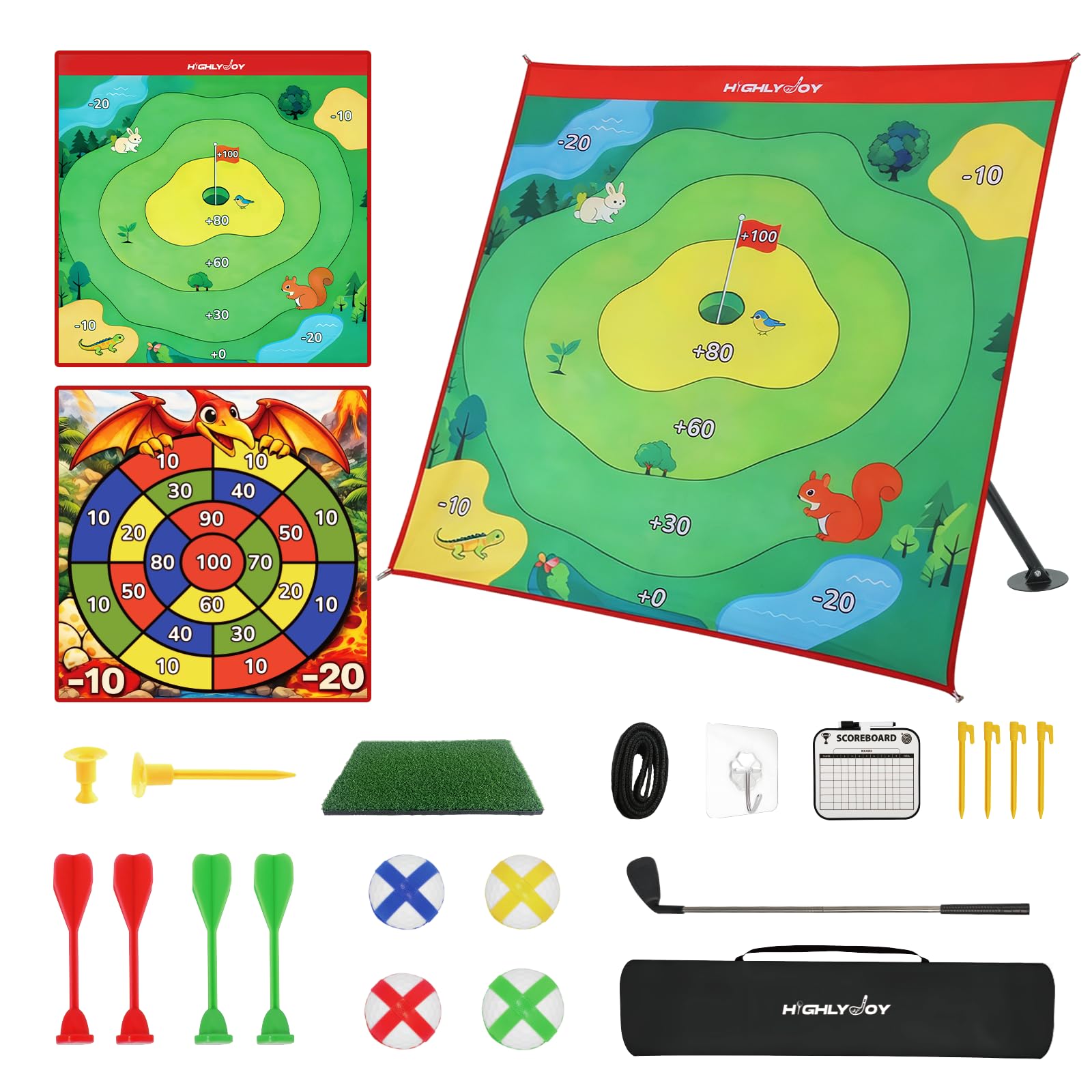 Golf Chipping Game Set with Stand