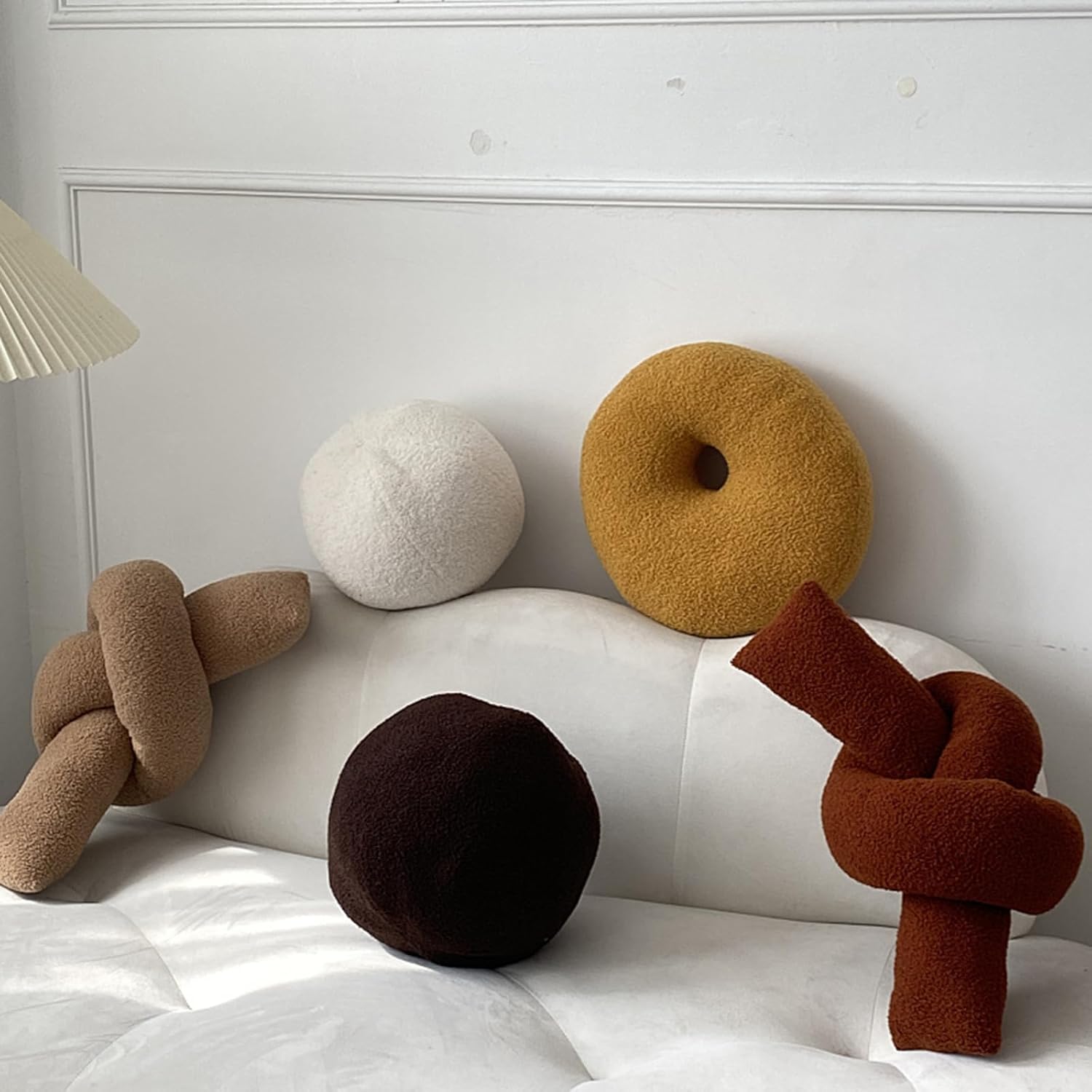 Chocolate Ball Shaped Plush Pillow,Cute Soft Waist Rest Cushion,Home Decorative Throw Pillow Used to Add Comfort and Style to A Couch,Sofa,Or Living Room. - Image 3