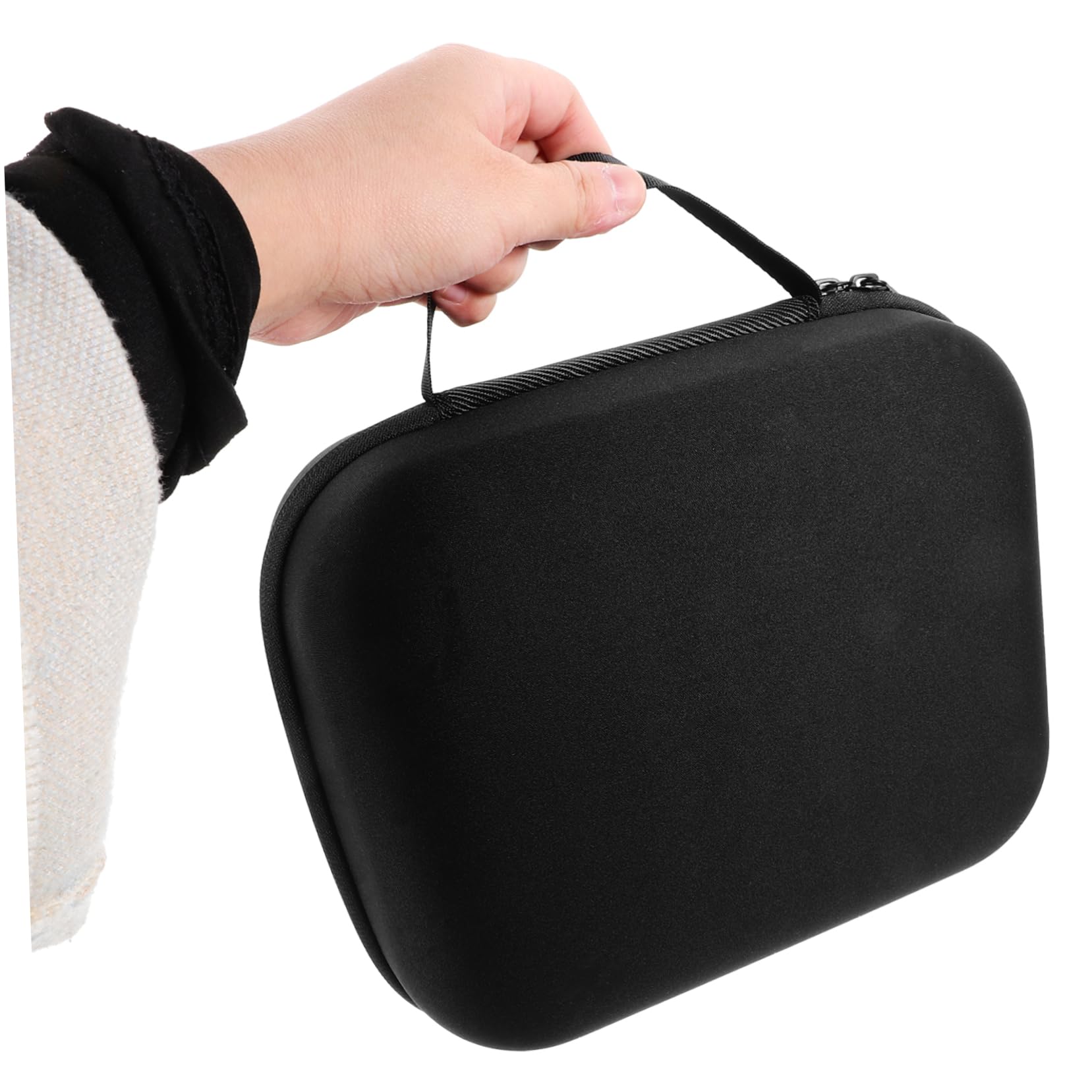 Estuche de Eva Negro, Cremallera para Auriculares