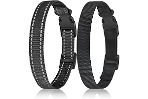 PetJoy 2-Pack Replacement Collar Strap for czccwd, Durable Adjustable E Collar Replacement