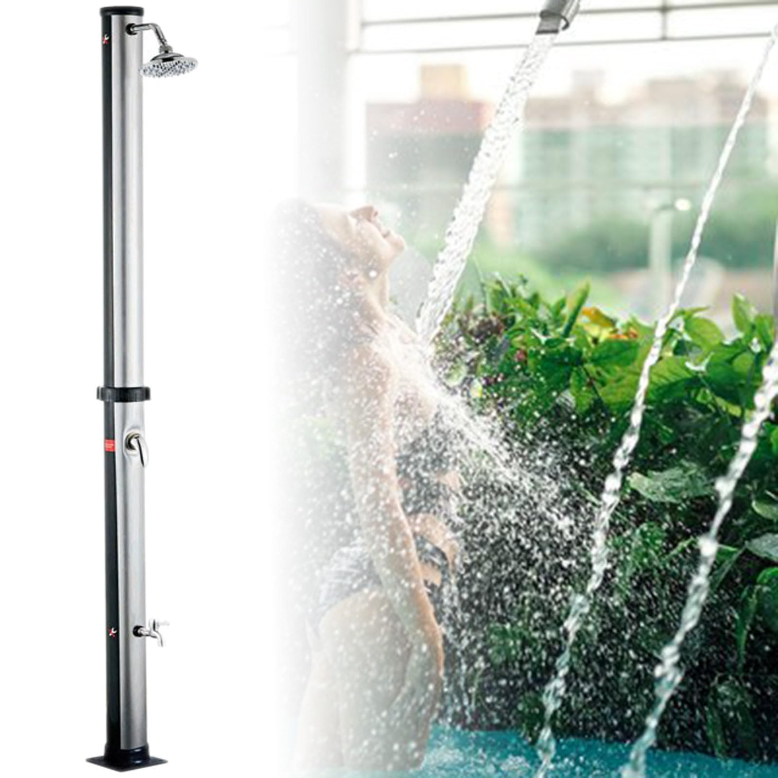 Doccia solare per esterni con temperatura regolabile e doccia per giardino, piscina e spiaggia