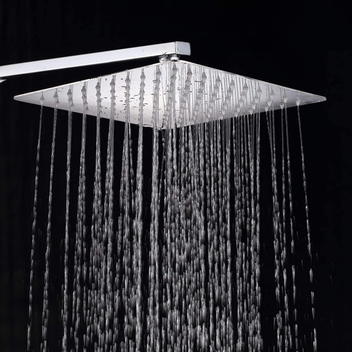 AMJ® 6X6 (6") Stainless Steel UltraSlim Square Rain Shower Head with 15 inch square arm (B09RV5XHGK) Amazon Price History, Amazon Price Tracker