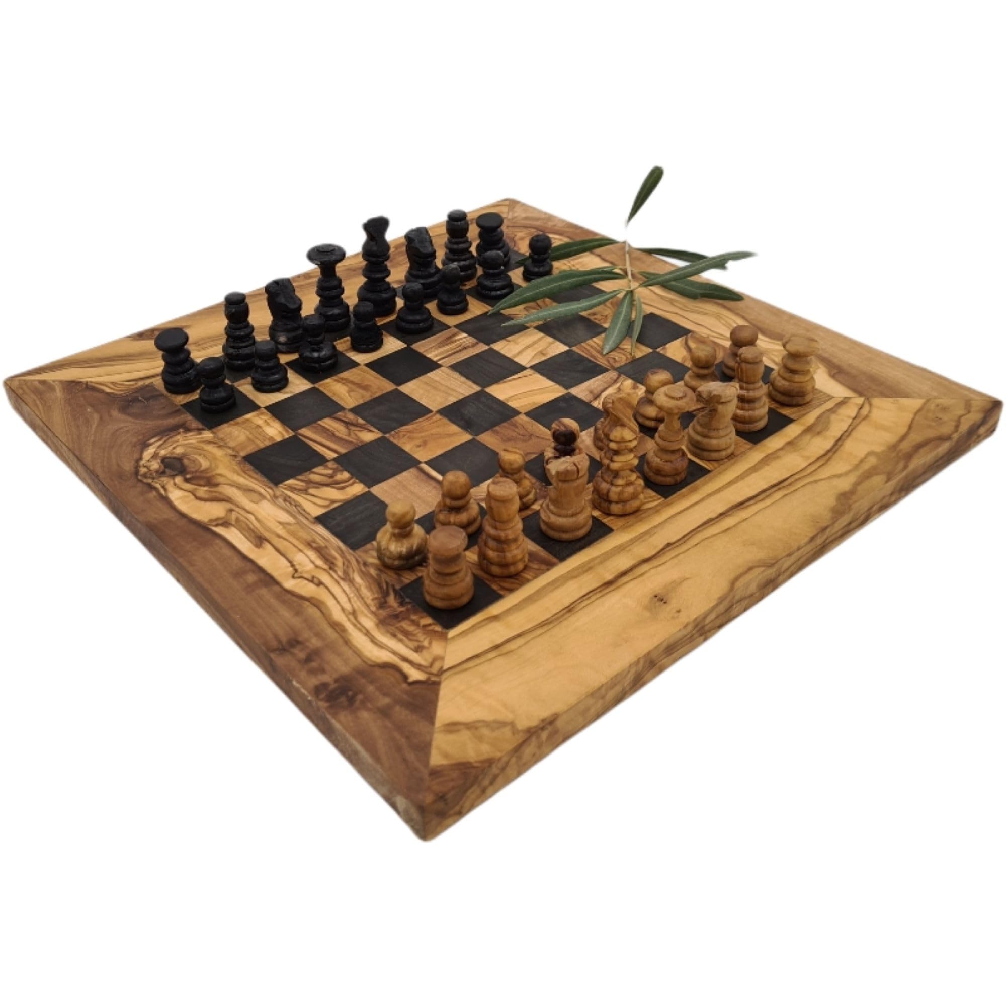 Echiquier Moderne en Bois d'olivier