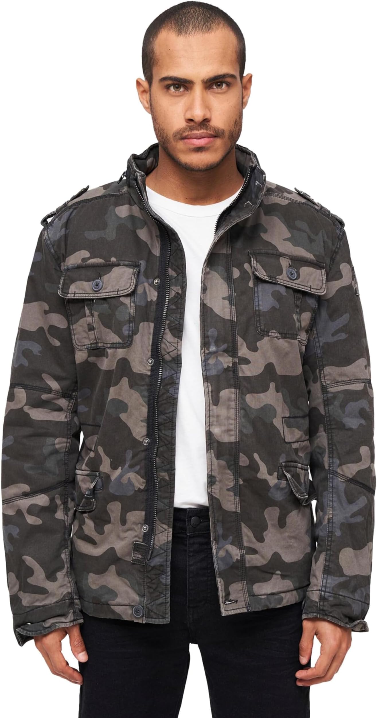 Brandit Men's Sherpa-lined Cold-weather Casual Outdoor Classic Field Jacket Brandit Sherpa-lined Military