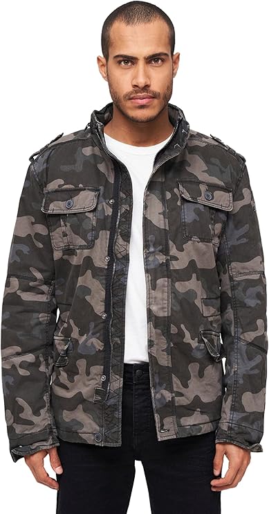 Brandit Men Sherpa-lined Cold-weather Casual Outdoor Classic Field Jacket