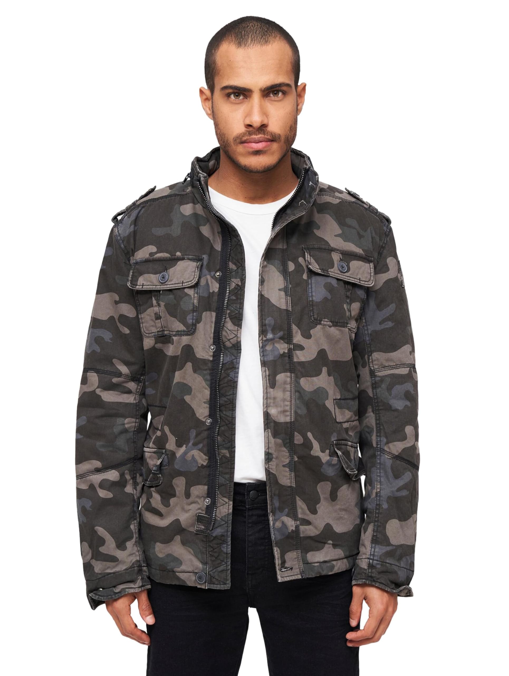 Brandit Britannia Winter Jacket, Farbe: darkcamo, Größe: M