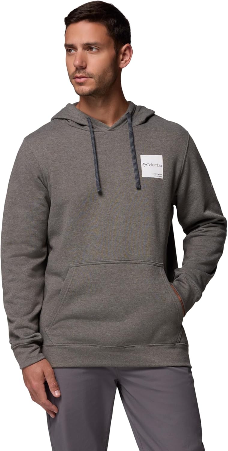 Columbia Men's Trek Hoodie: Soft 67% Cotton Blend, Adjustable Hood, Kangaroo Pocket for Everyday Comfort & Adventures