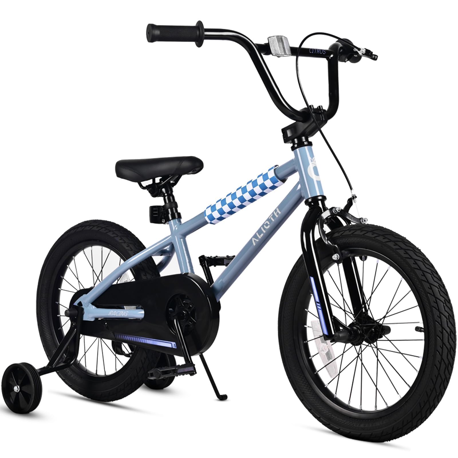 vollsch 12 14 16 inch kids bike bmx style bicycle with training wheels 20 kickstand for 2-14 years old toddlers boys girls coaster brake multiple colors