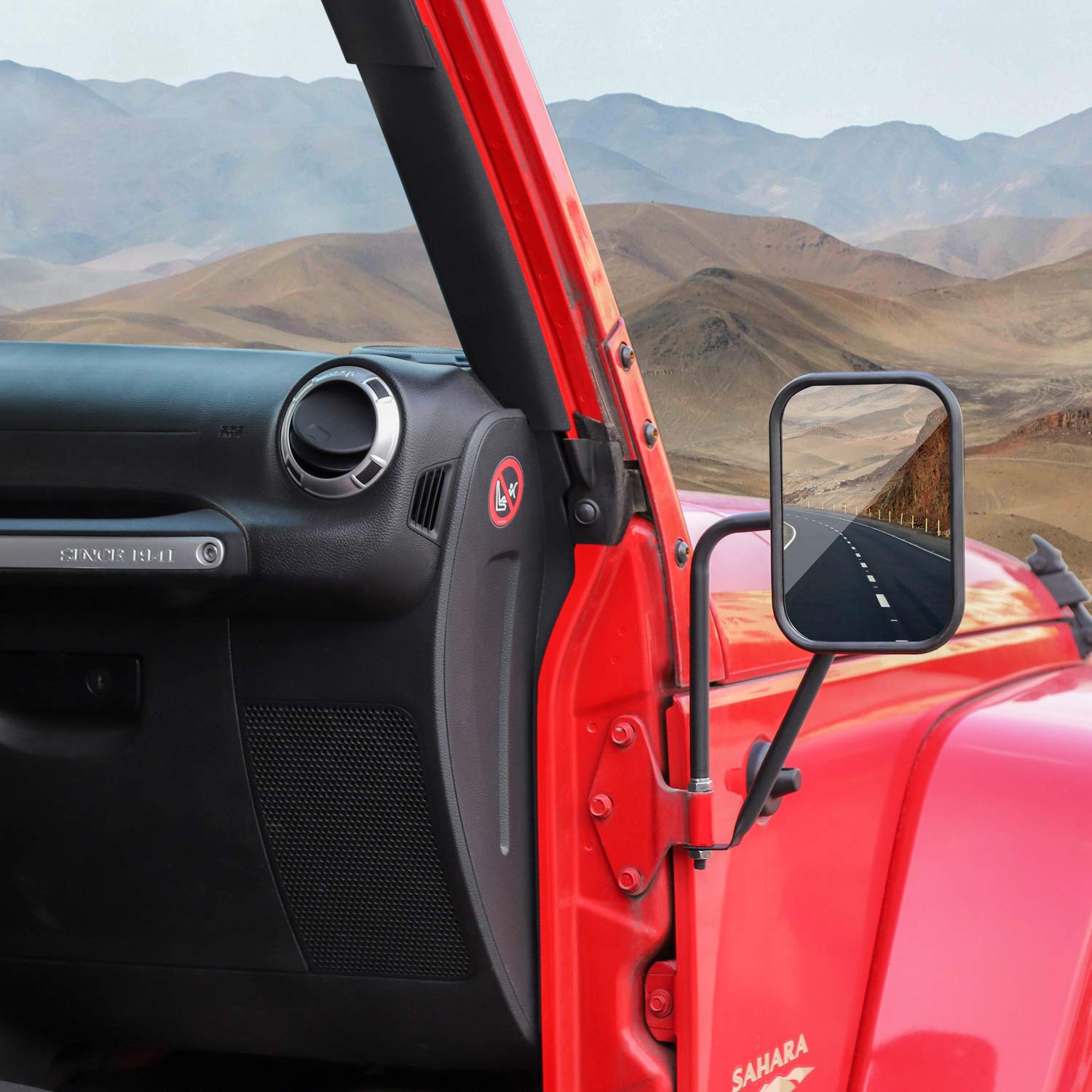 Buy RTTCZ Doors off Mirrors, Quick Release Side View Mirrors Off Road
