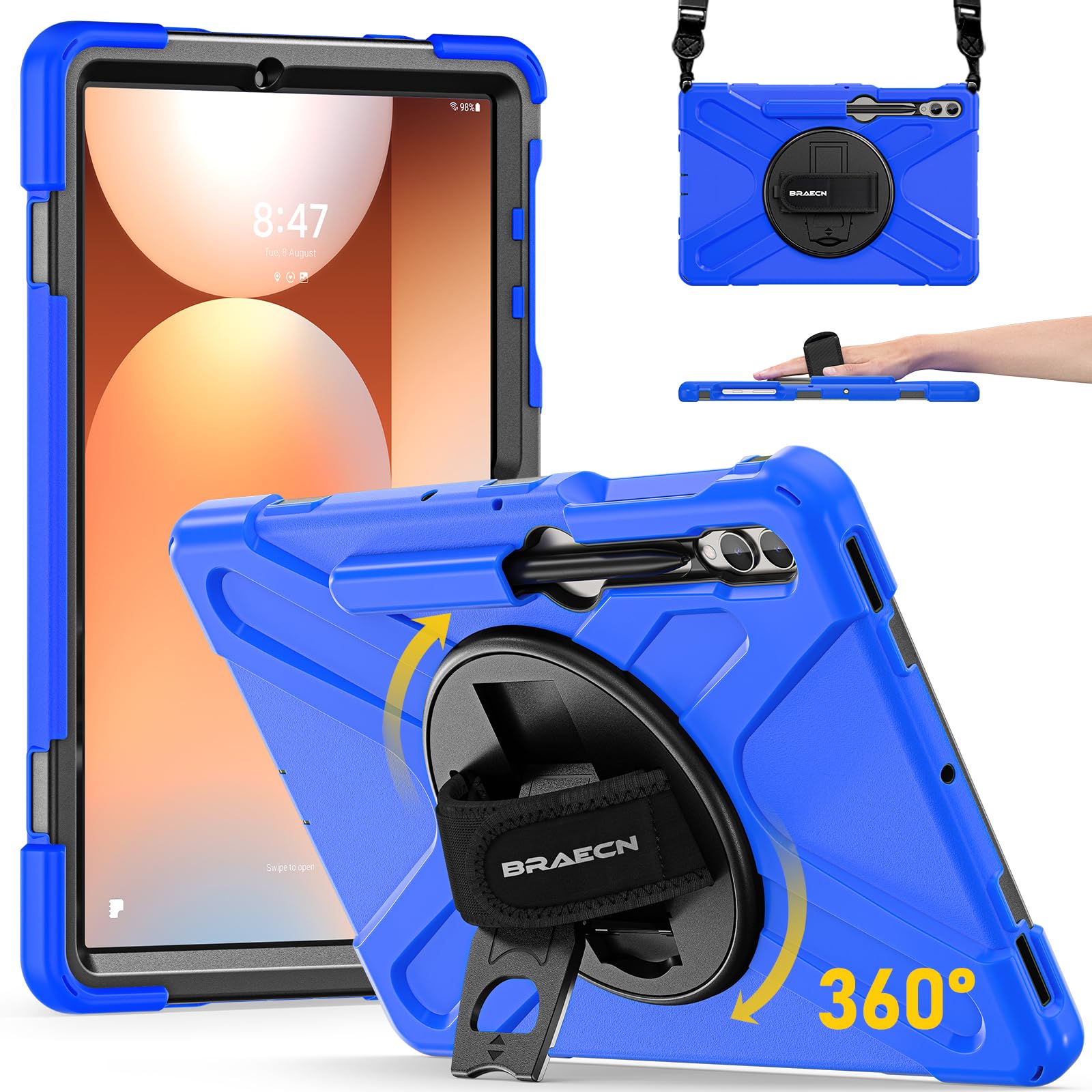 BRAECN Case Galaxy Tab S10 Plus/ S9 Plus/ S9 FE+/ S8 Plus/ S7 Plus/ S7 FE
