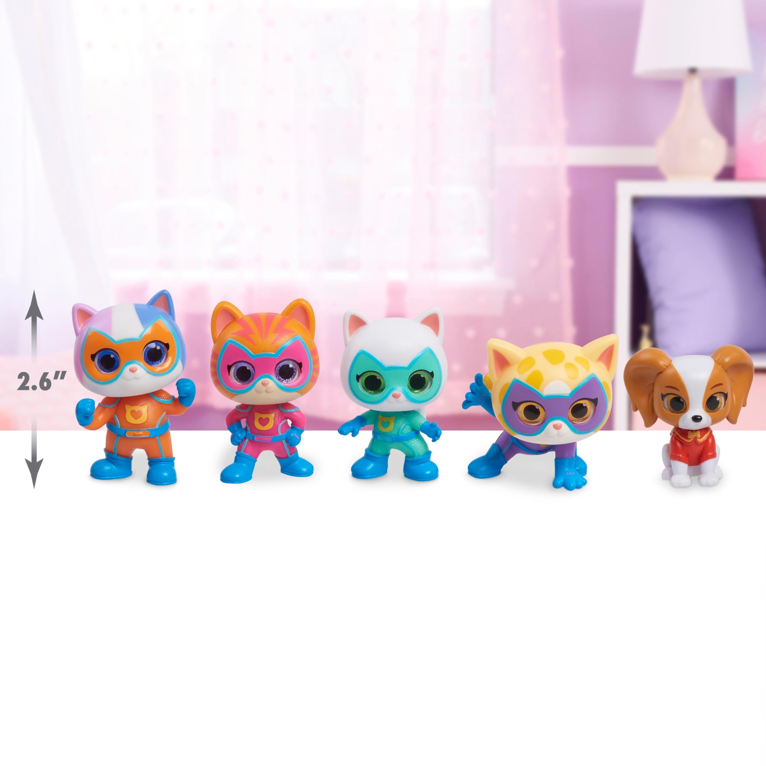 Just Play SuperKitties Hero Squad Figure Set, Multicolor, 2 inches - Image 4