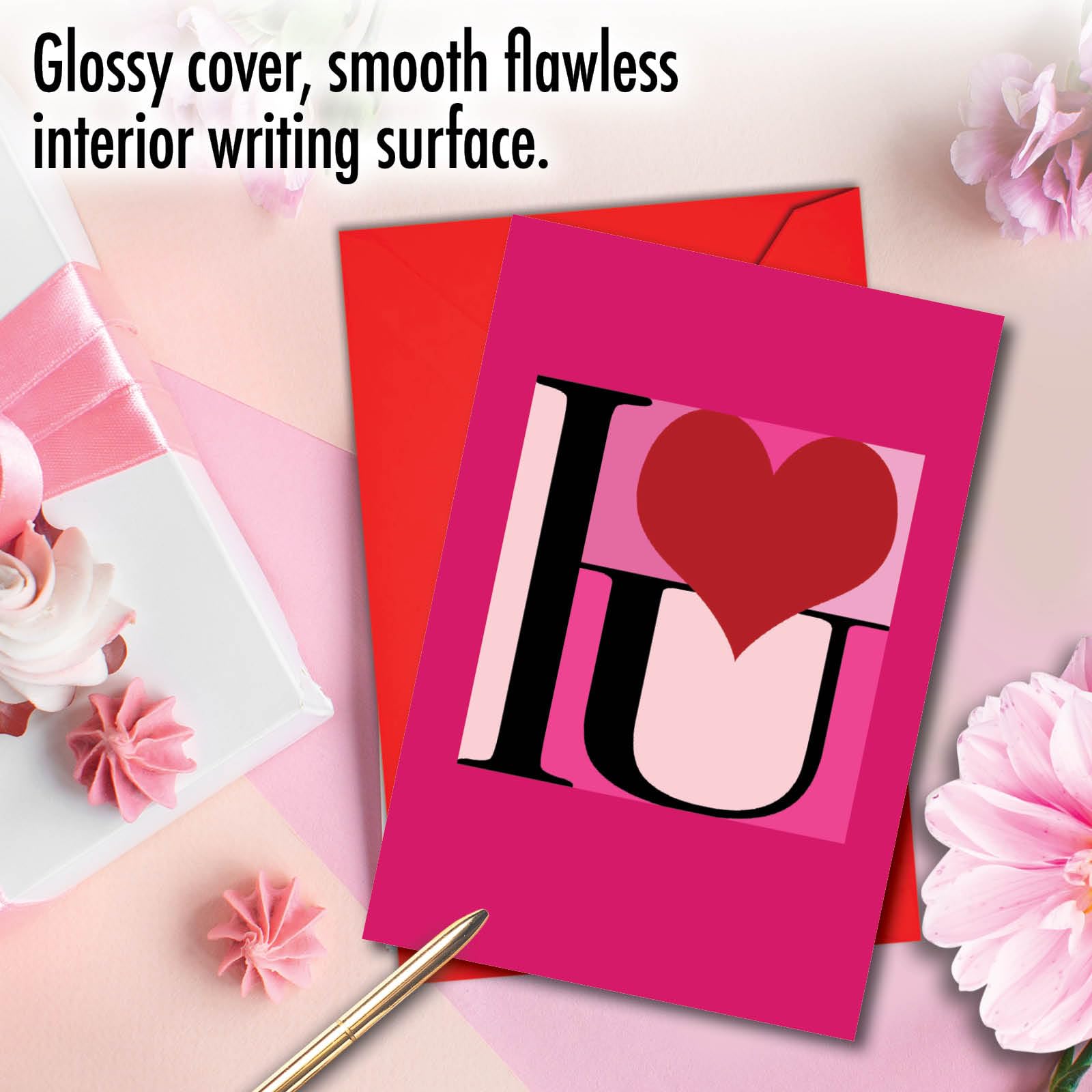 NobleWorks Big Fan C8869VDG Carte De Vœux De Saint-Valentin Avec Enveloppe 11,7 X 17 Cm