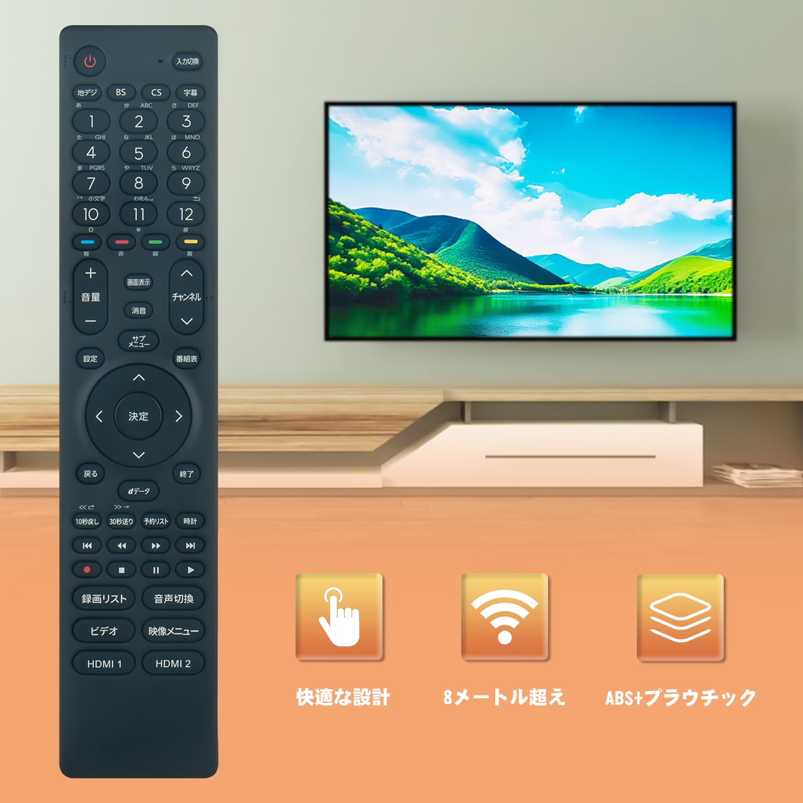 Amazon | テレビ用リモコン EN3E40 fit for hisense ハイセンス テレビ