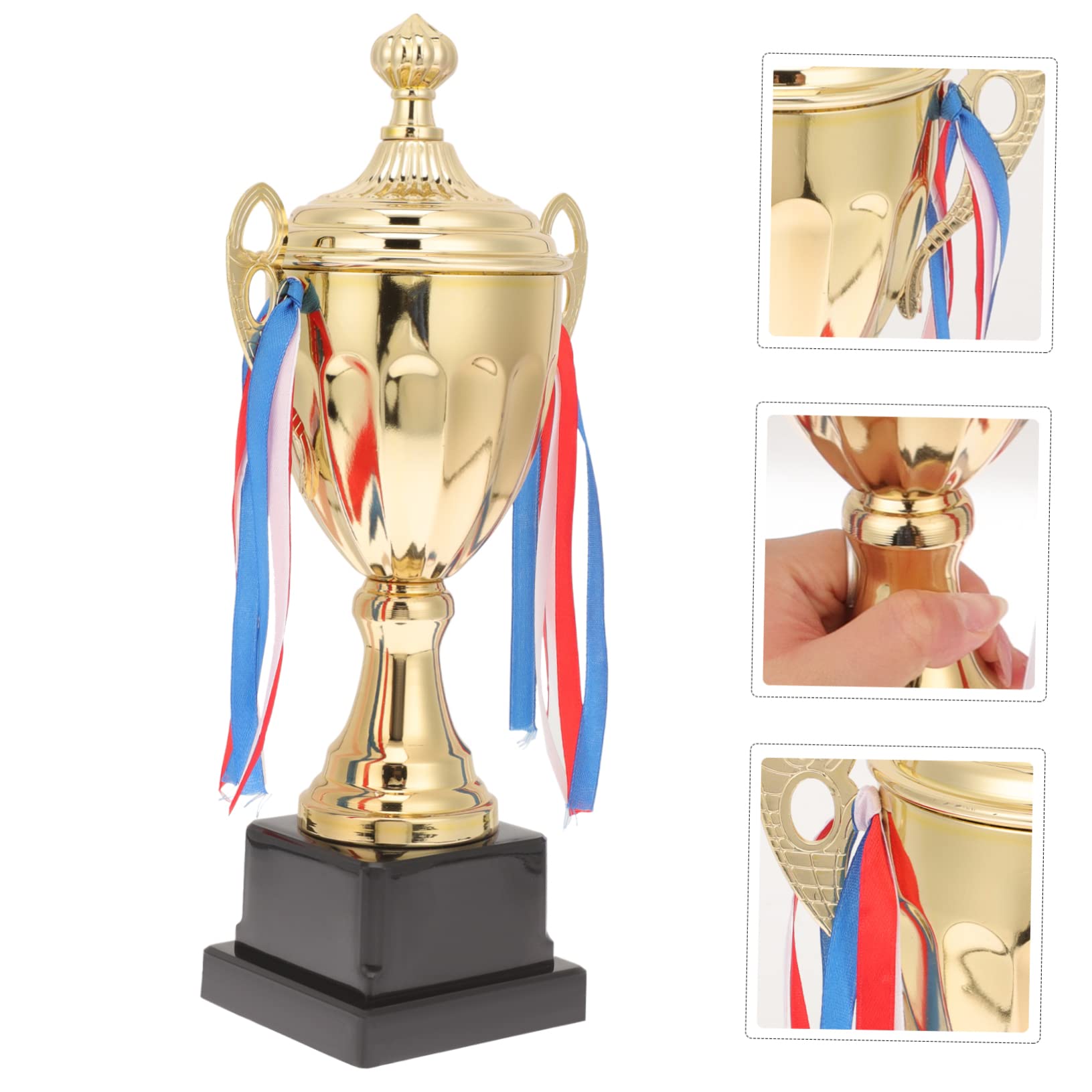 Metalltrophäe für Sportwettbewerbe und Turniere mit Filigranem Design und Realistischer Optik für Schule und Kinderpartys als Auszeichnung