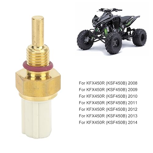Miniatura 2 de Aramox Sensor de temperatura del agua, reemplazo del sensor de temperatura del agua del refrigerante del motor para KFX450R KSF450B KSF450B 20082014