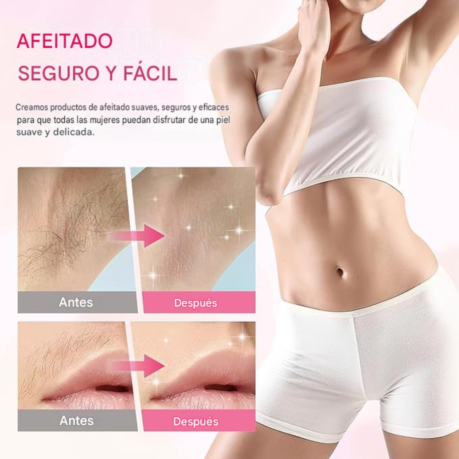 Ephra Cosmetics - Afeitadora Íntima Mujer,depilación Indolora De Doble Cabeza, Uso En Seco Y Húmedo,Maquinilla Electrica Femenina Para Zona Intima Axilas Piernas Y Piel Sensible (Morado)