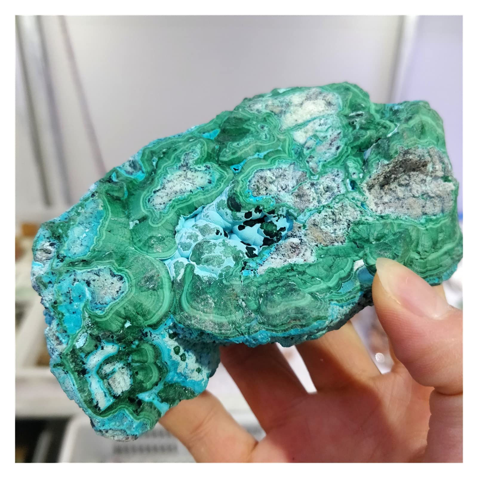 Amazon.co.jp: 本物の天然宝石原石原石結晶部屋の装飾マラカイト