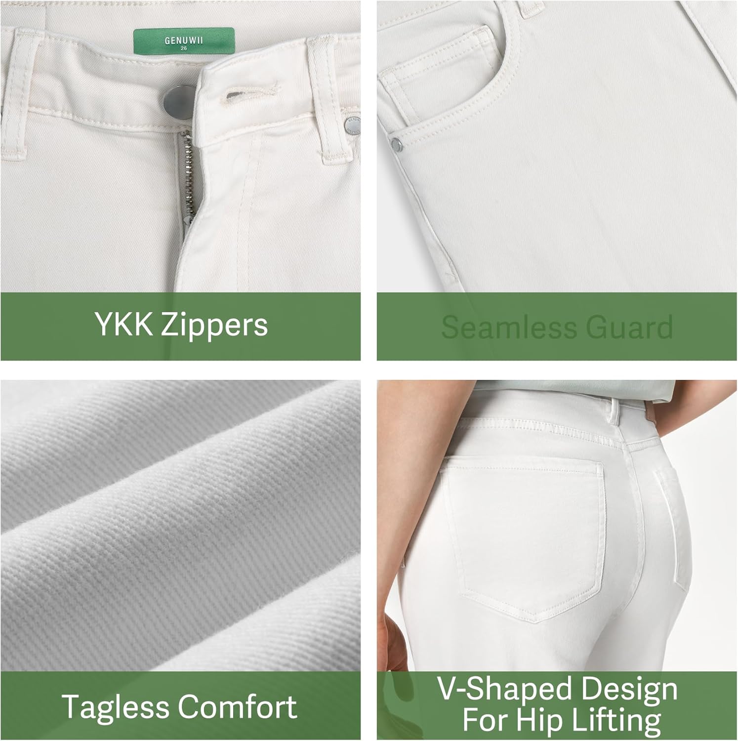 Women's Wide Leg Pants Casual High Waisted Stretch Baggy Loose Denim Pants Wide Leg Loose Denim Pants with Pockets - Image 5