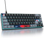 Owpkeenthy Full Size Green Mechanical Gaming Keyboard with Number Pad, Wired 100% Office NKRO Keyboard RGB Backlit 104 Keys with Red Switch for PC Gamer (104 Matcha)