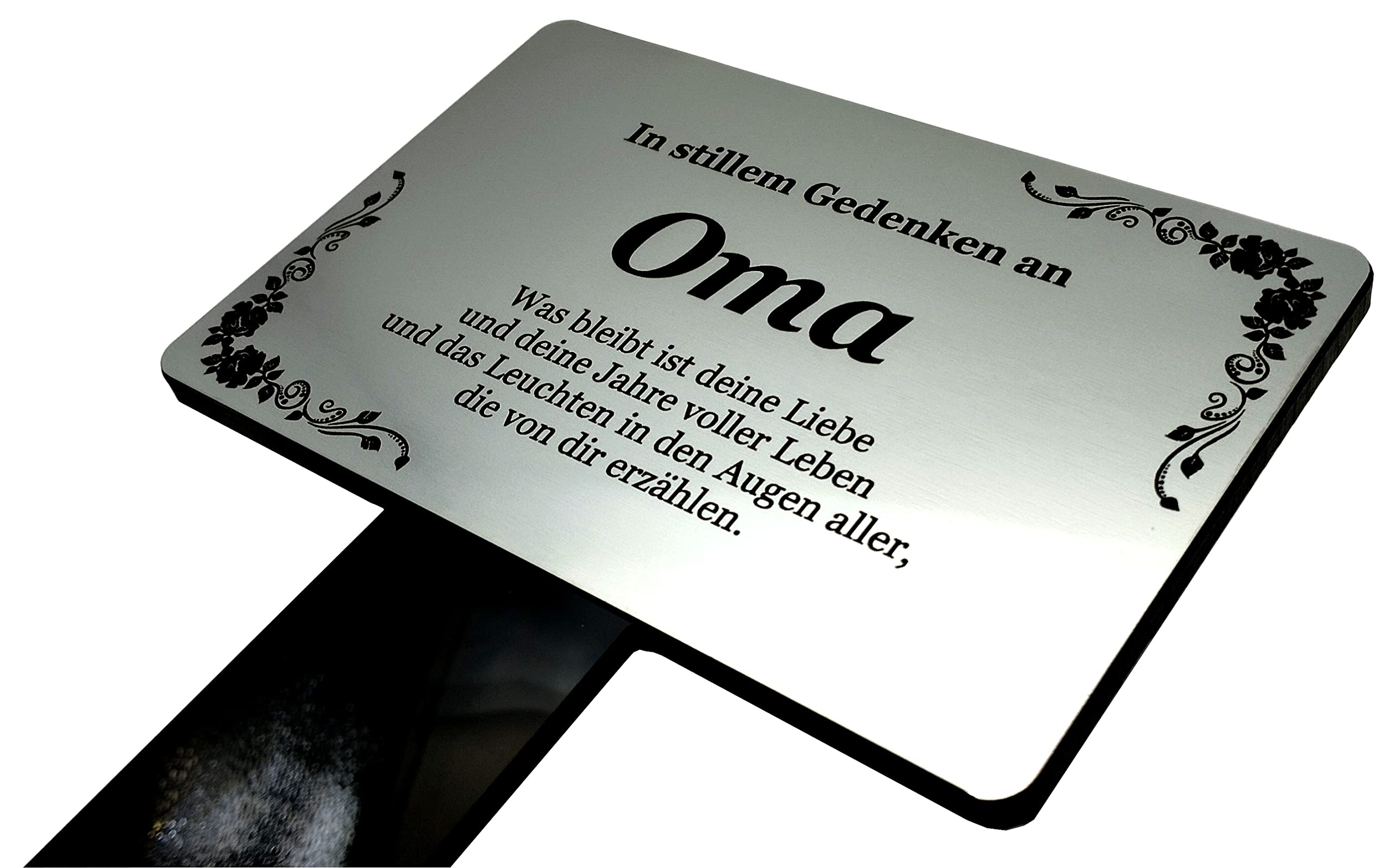 OriginDesigned Gedenktafel Für Die Ehefrau In Herzform – Wasserfeste Grabmarkierung