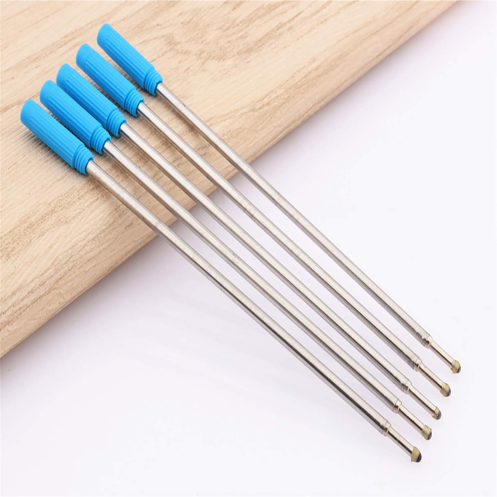 Metal Ballpoint Pen Refills Replaceable Medium Point Pen Refill Smooth Comfortable for Office Home School