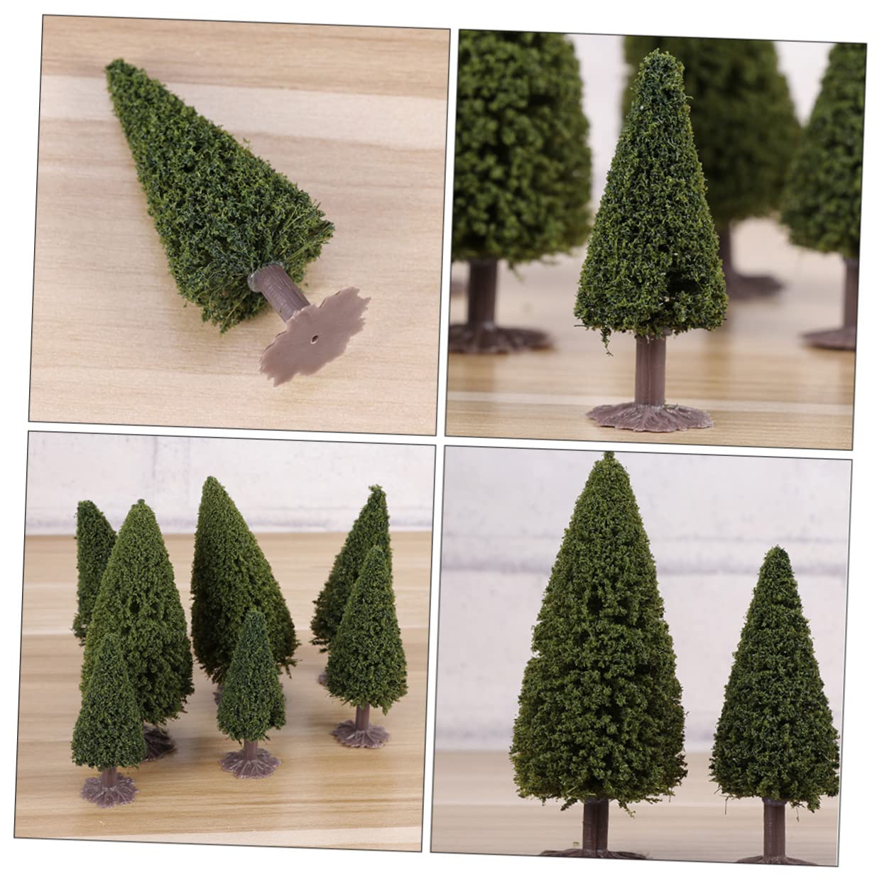 TOPBATHY 50piezas Árboles De para Modelismo De Paisaje Decoración De y Maquetas De Ferrocarriles De Verde Natural