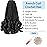 Curly Crochet Hair for Women Goddess Box Braids Crochet Hair Pre Looped French Curl Crochet Braids 12 Inch Braiding Hair Layered French Curl Braids Hair Extensions Braid(1B)
