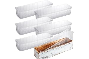 Domensi 3.5 Inch Deep Heavy Duty Plastic Liner for Rectangular Planter -...