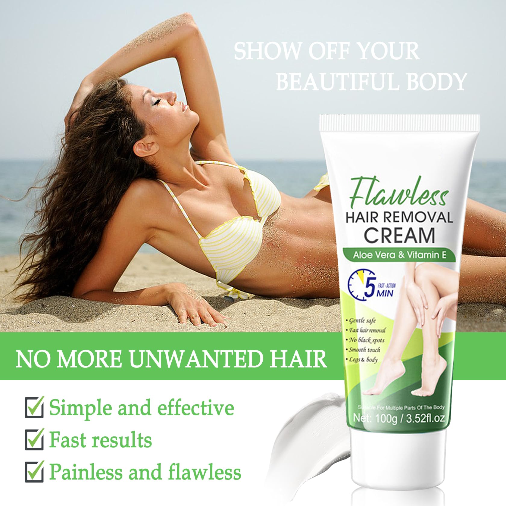 Amazon.com : 3PCS Hair Removal Cream for Women and Men,Painless