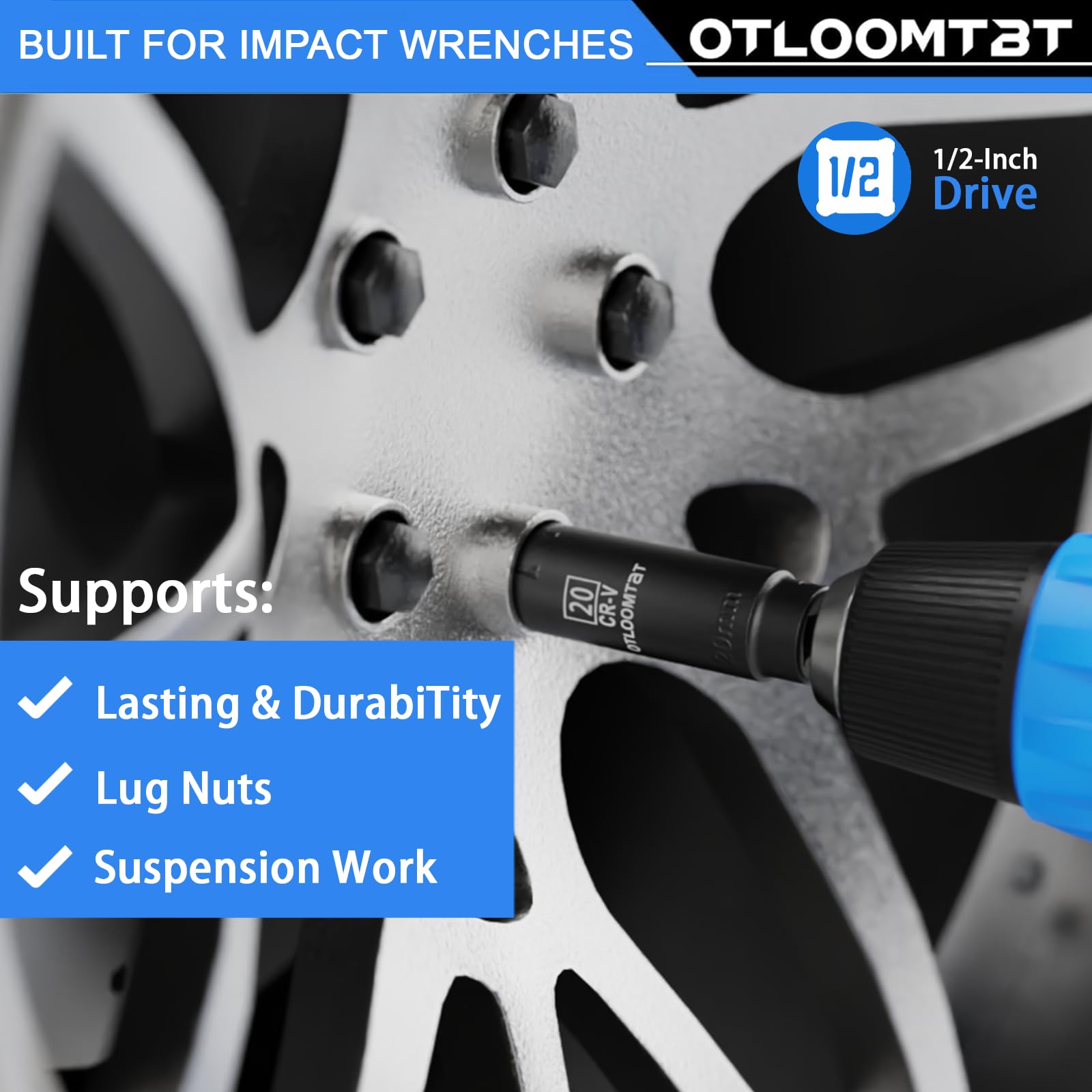 OTLOOMTBT Impact Socket Set - 32 Pcs SAE & Metric -3 OTLOOMTBT Impact Socket Set - 32 Pcs SAE & Metric -3