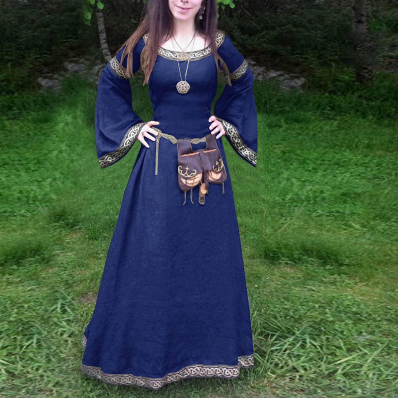 Mittelalter Kleid Damen Gothic Kleidung Renaissance Kostüm Corsagenkleid