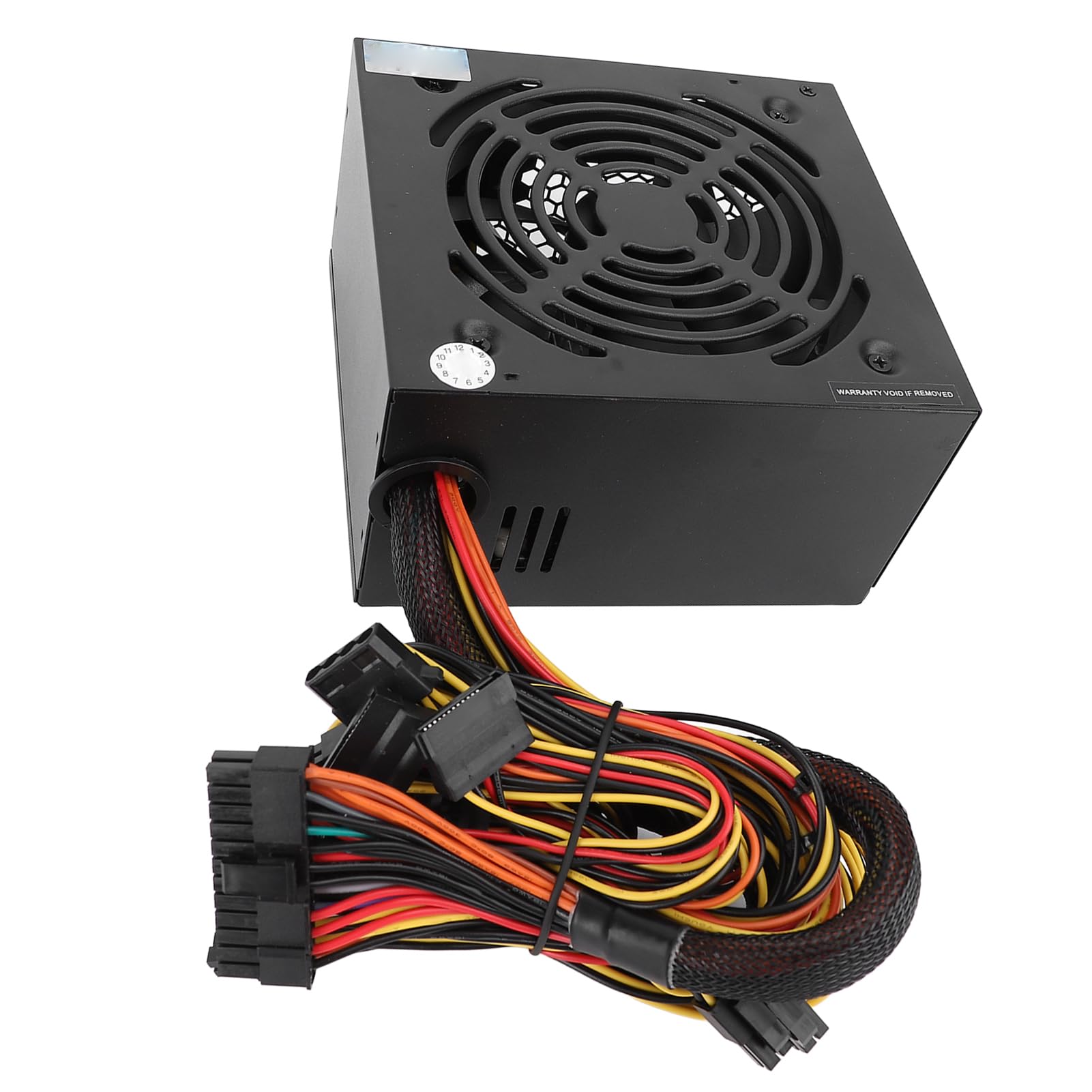 Alimentatore per computer desktop a massima efficienza energetica da 450 W con protezione da sovracorrente per utenti in lega di alluminio nero 1 W di potenza in standby