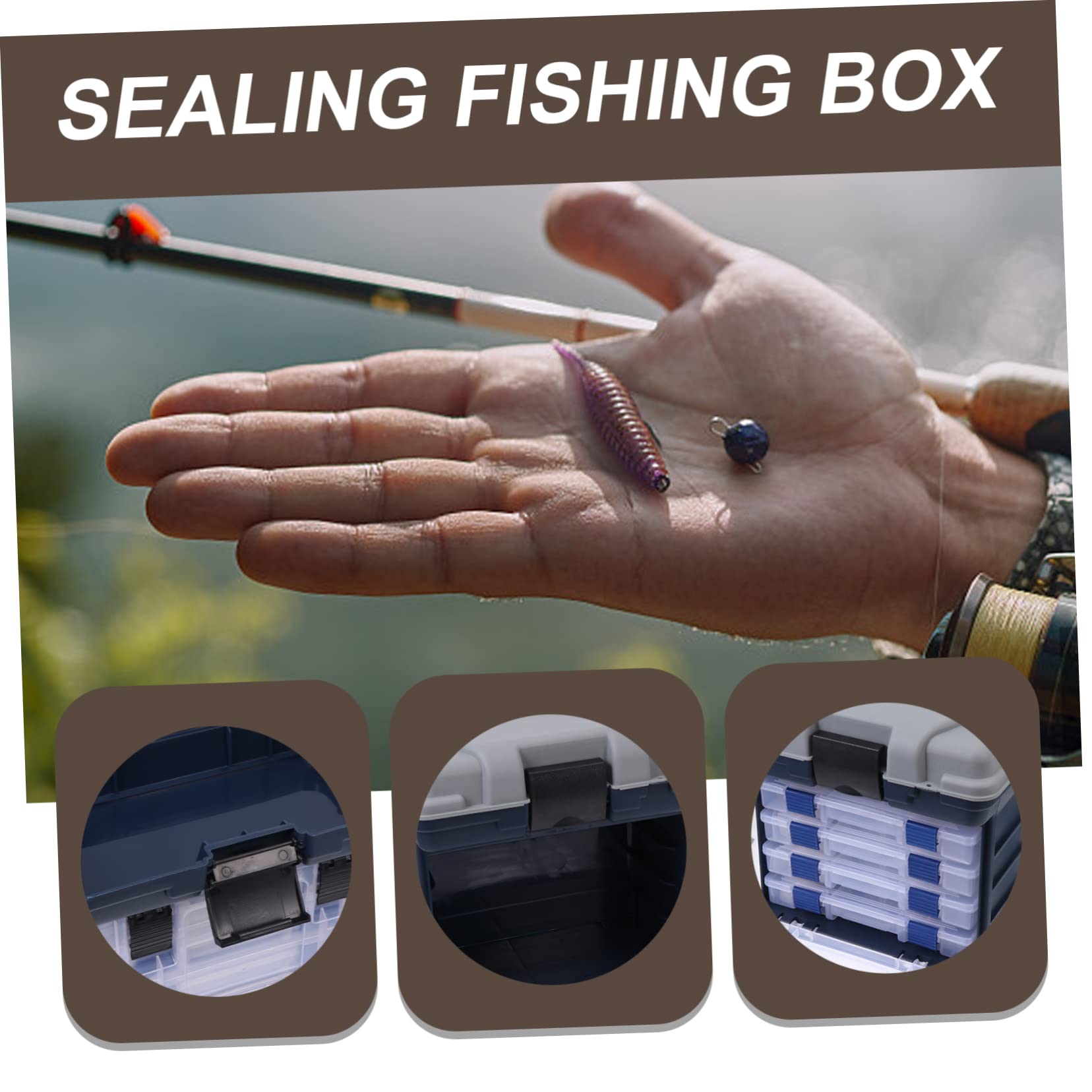 BESPORTBLE 1Pc Box Scatola da Pesca Mini Cassetta degli Attrezzi Mini Contenitori Cassetta degli Attrezzi per Bambini Perline Scatola Organizzatore Bass Tackle Box Cassetta degli Attrezzi