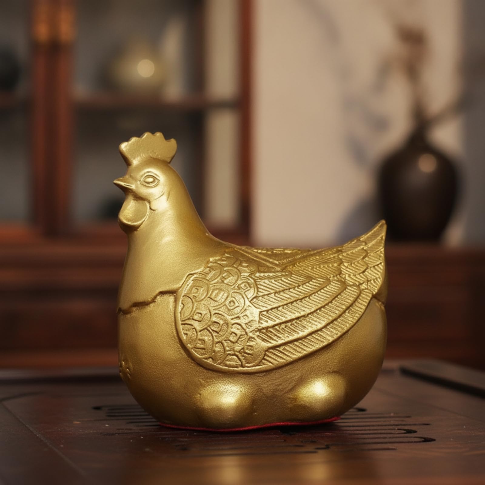 Amazon.co.jp: Xgdsnly 鶏の置物 銅製 鶏の置物 アンティーク調 鶏の