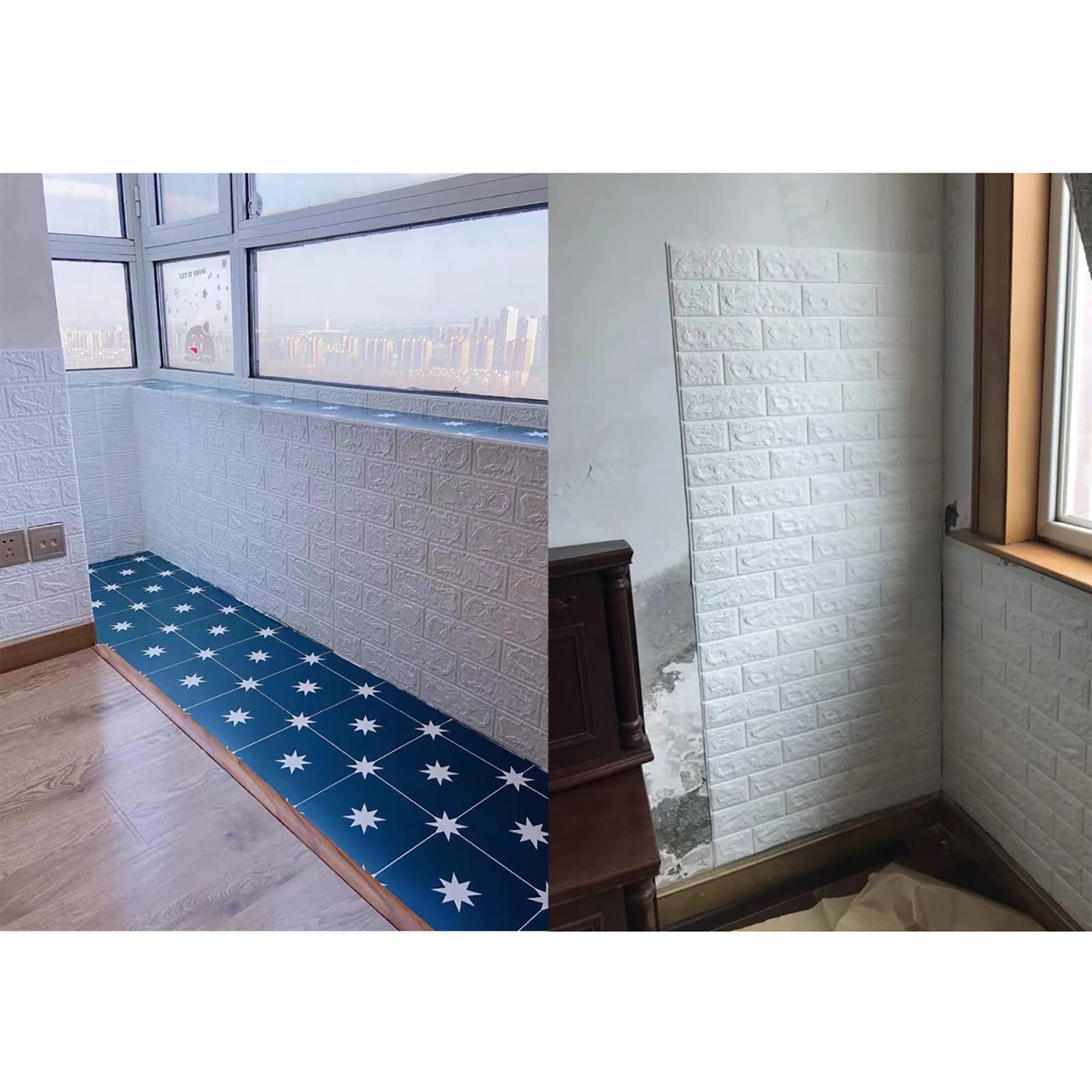 3D Brick Wall Easy Peel-And-Stick Soft Wallpaper Mattoni in Schiuma per Un Muro di Tendenza, Aggiungi Dimensione e consistenza alla Tua Stanza(S)