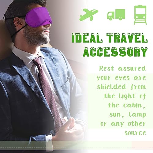 Miniatura 6 de Tarpop 200 máscaras de ojos a granel para dormir, vendas para juegos de fiesta, pliegues ciegos para adultos, construcción de equipos, viajes,