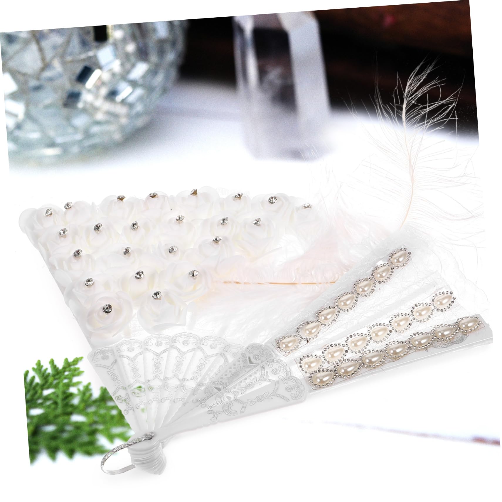 3stücke Braut-Fan Hochzeits-Fan Für Mit -Design Für Hochzeiten Geburtstagsfeiern Und Besondere Anlässe Tragbar Und Praktisch Als