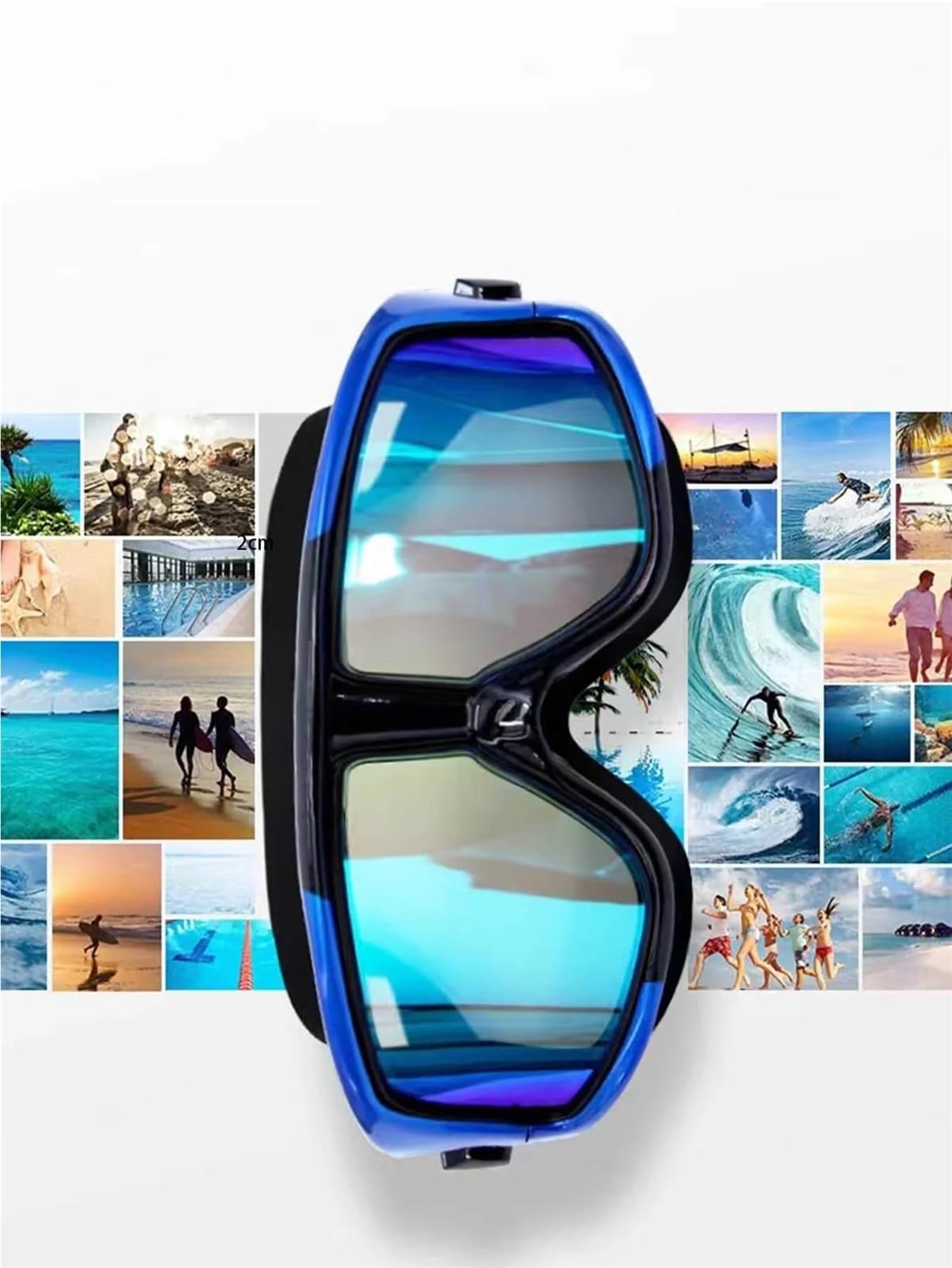 Gafas de natación HD impermeables antivaho Para Deportes | Gorro de natación de silicona, equipo deportivo de carreras de agua for hombres y mujeres