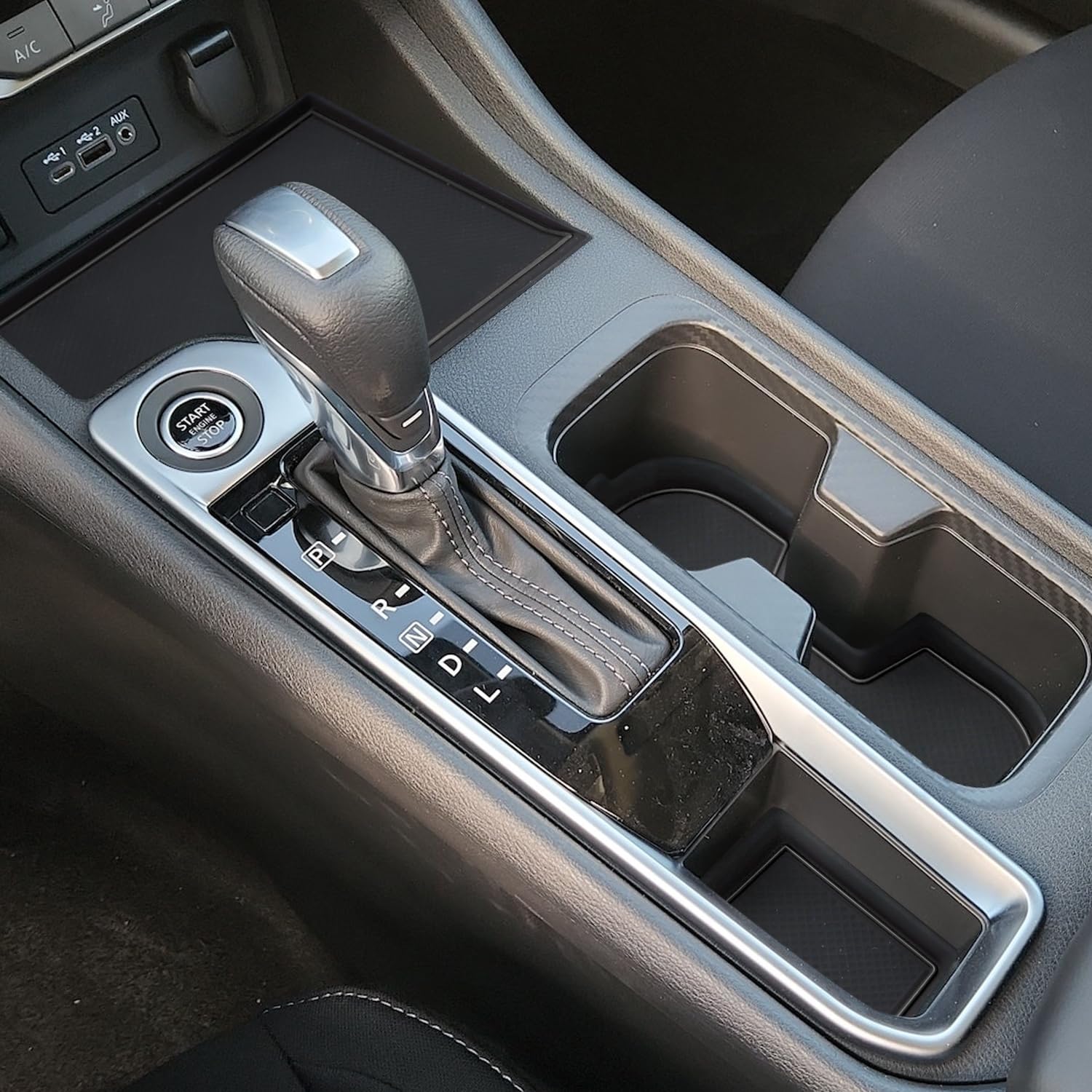 Auovo Cup Holder Inserts Coaster Compatible with Nissan Sentra Accessories 2025 2020 2021 2022 2023 2024 Silicone Cup